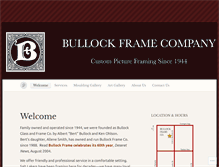 Tablet Screenshot of bullockframe.com